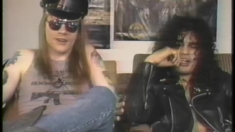 Axl and Slash from Guns 'N Roses Interviewed in 1988 | HD