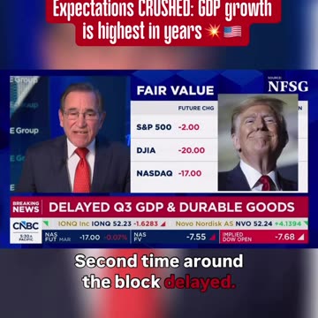 Expectations CRUSHED: GDP growth is highest in years💥🇺🇸