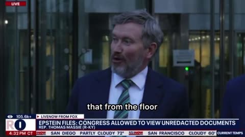 Thomas Massie says he’s seen and will reveal six names that have appeared redacted in Epstein Files