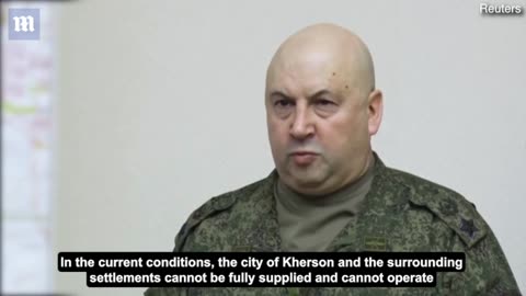 Kherson retreat Russian General Surovikin reports to Sergei Shoigu