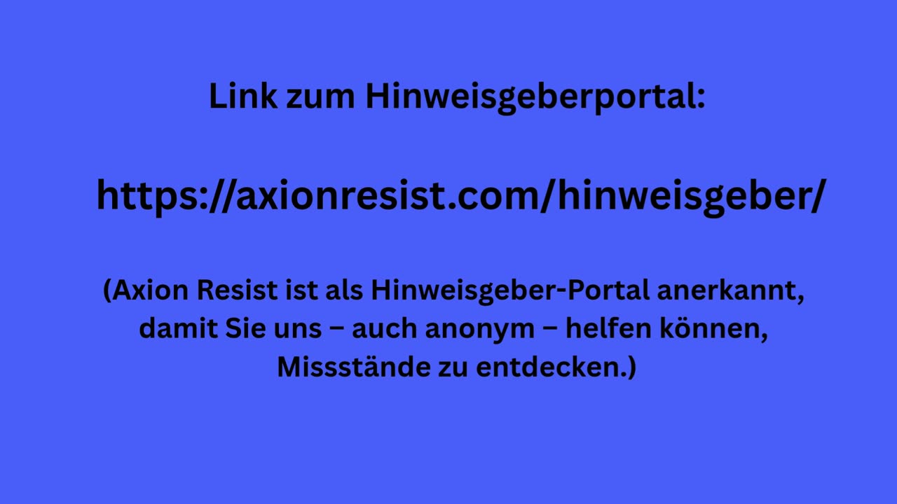 Kongress von Axion Resist am 18.10 und 19.10.2025