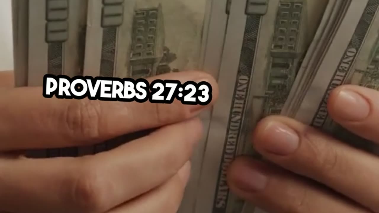 Proverbs 27:23 (KJV): "Be thou diligent to know the state of thy flocks"