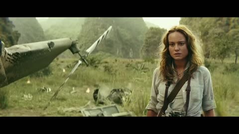 Kong Saves Giant Buffalo Scene - Kong: Skull Island