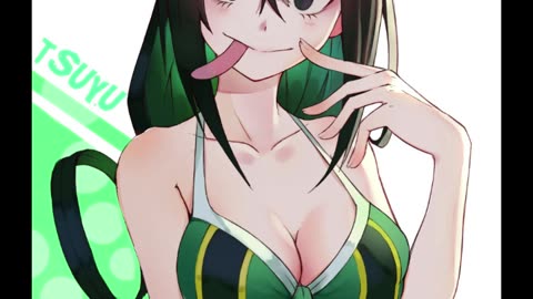 27 Tsuyu Asui Gets Hiccups After A Swim (AI)