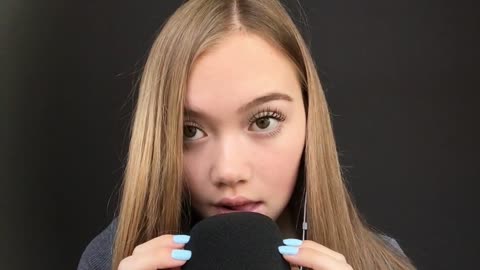 ASMR_ MOUTH SOUNDS WITH MIC SCRATCHING