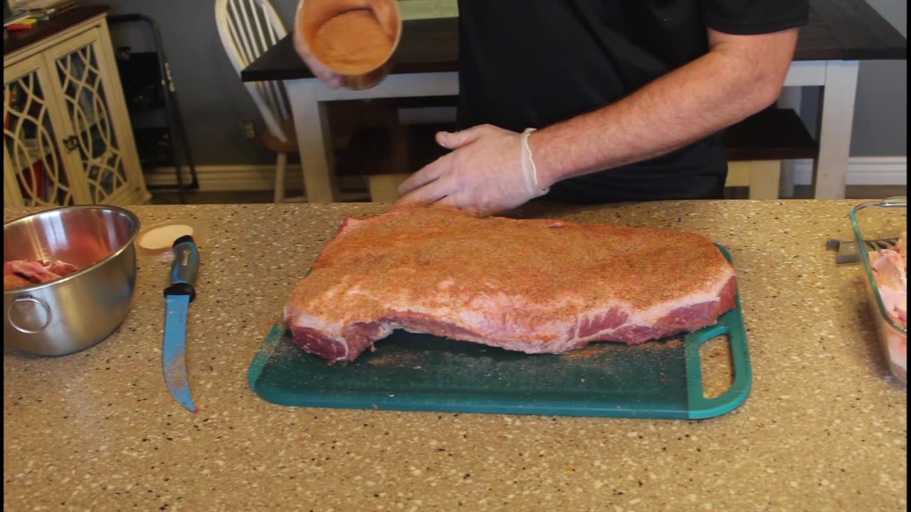 Smoking a brisket! (My first video)