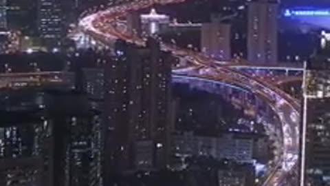 City lights at night Futuristic architecture Beautiful scenery pictures