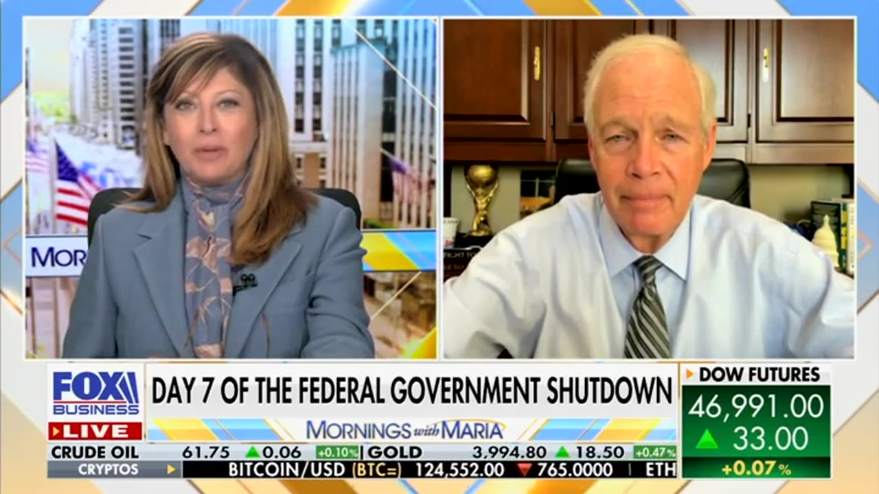 Senator Ron Johnson on Mornings with Maria 10.7.25