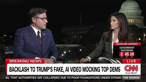 ‘Nonsense — look at the facts!’ Mike Johnson bristles during tense interview with Kaitlan Collins 
