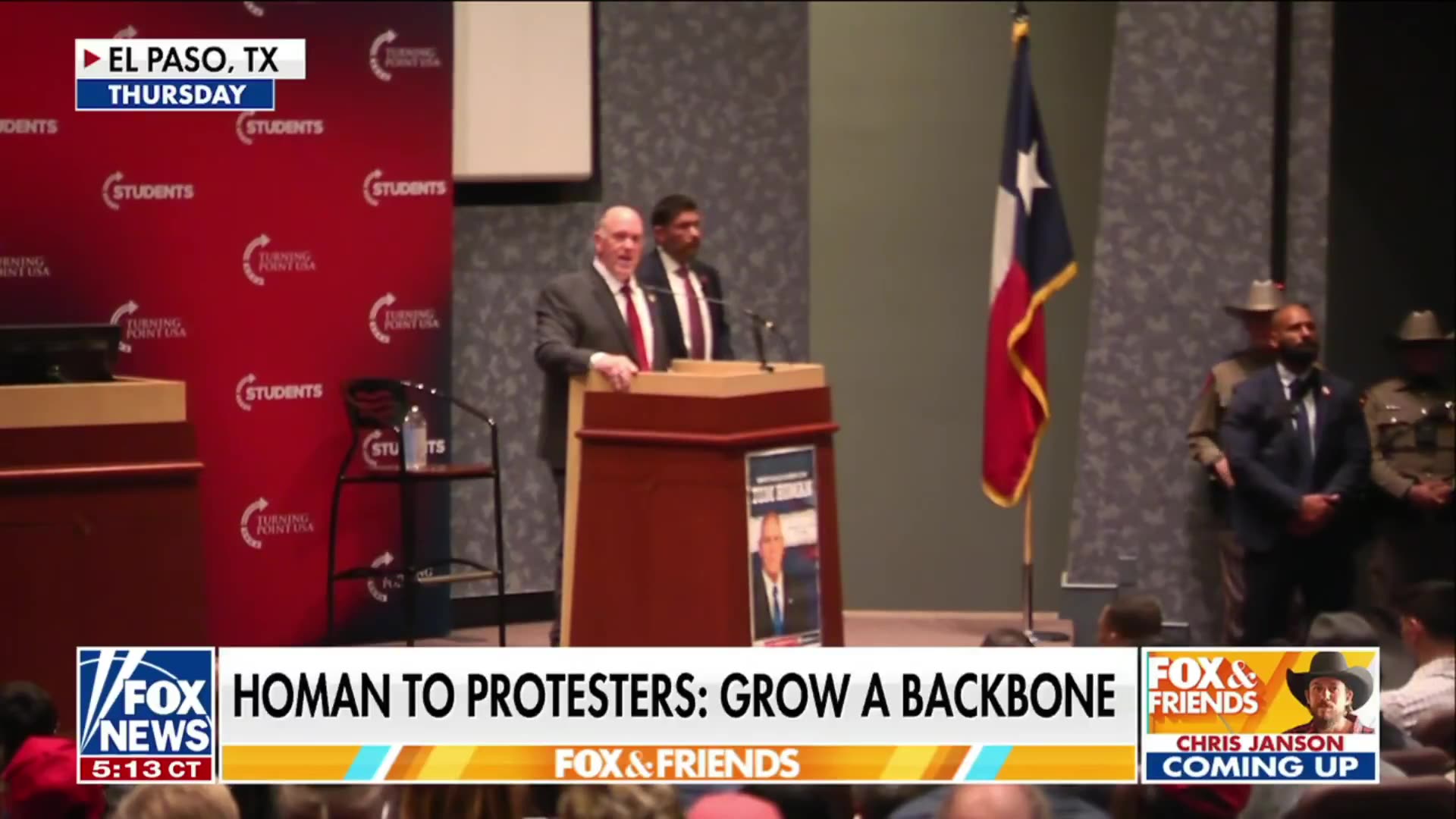 Tom Homan fires back at heckler in El Paso 🔥