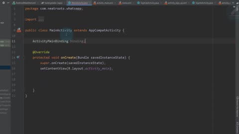 66 Firebase Auth in Android - SignIn - WhatsApp Tutorial _4