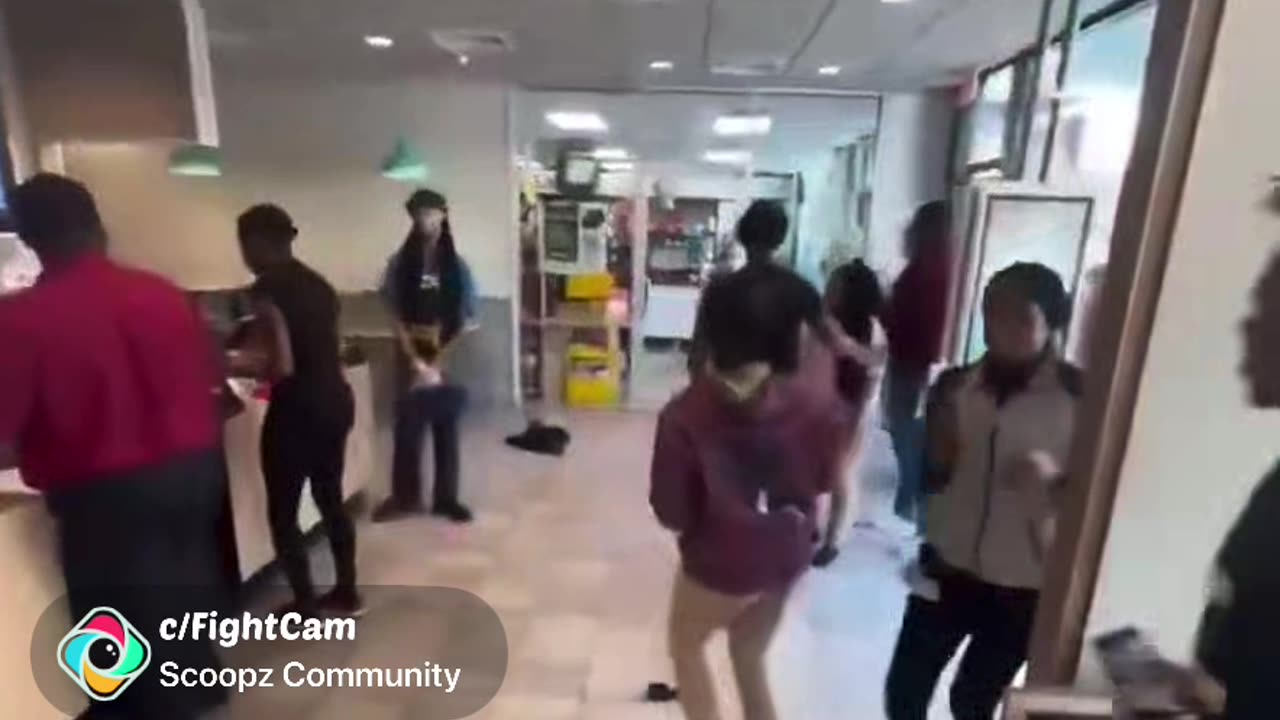 Ghetto McDonald’s fight lol slay