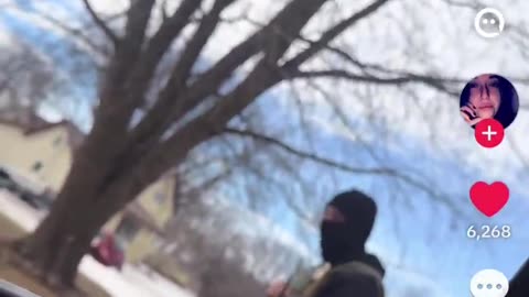 Incredible posture by ICE agent towards an insane racist Liberal white woman following them.