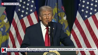 🇺🇸 President Trump Delivers Remarks on MAGAnomics at Detroit Economic Club in Michigan [LIVE]