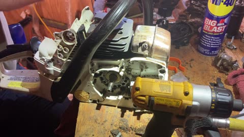 STIHL MS362 handle and AV system