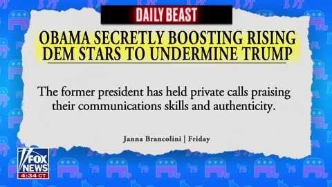 Obama working to 'undermine' Trump with support for rising Dems