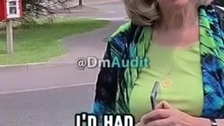 Democrat karen gets caught REMOVING Trump sign from private property.