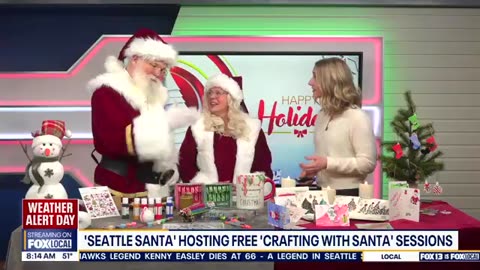 Seattle Santa and Mrs. Claus host free holiday crafting events for families