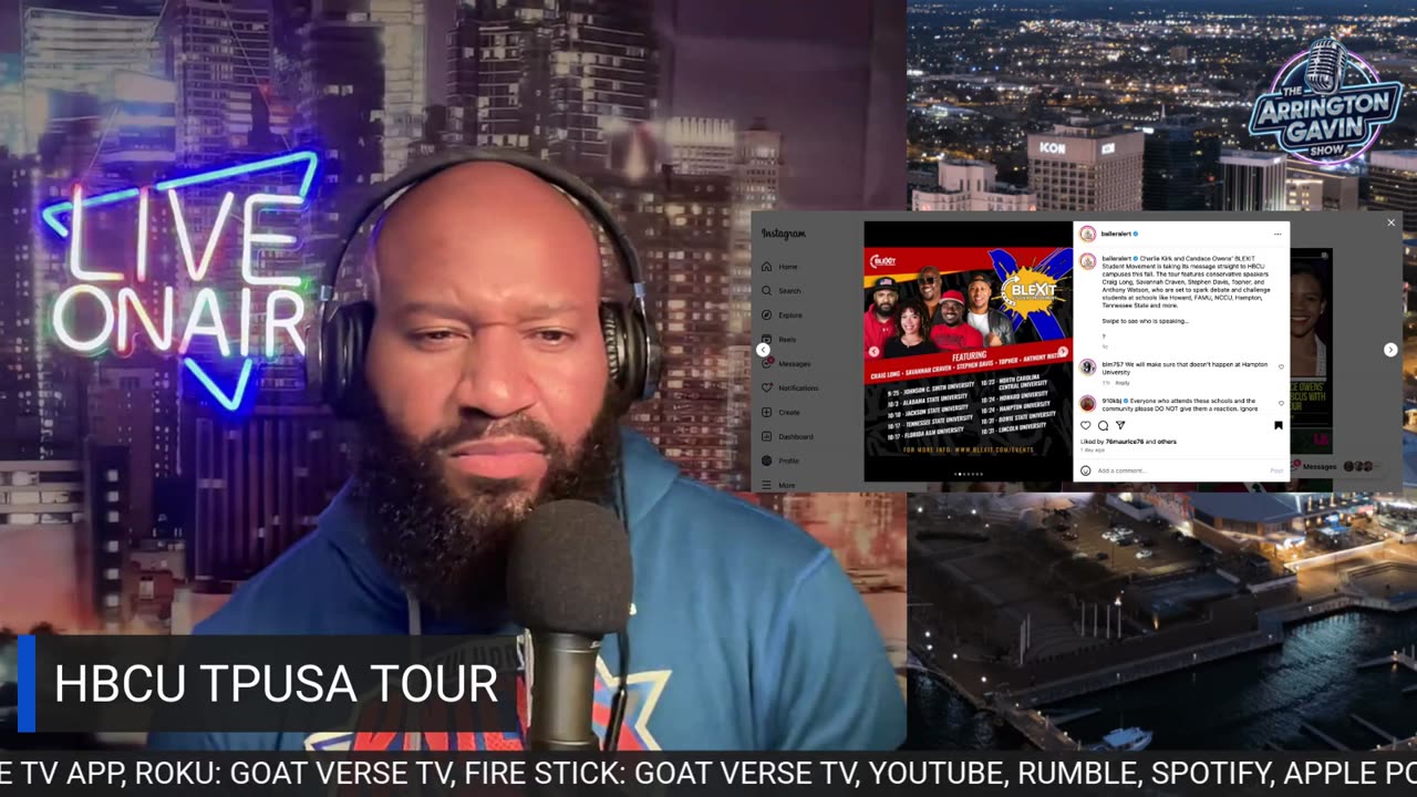 The Arrington Gavin Show "IS BLACK MAGA IN HBCU?"