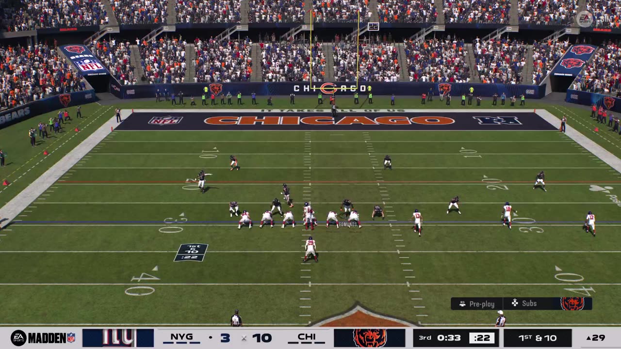 NFL Week 10 | Bears VS Giants | Madden 26
