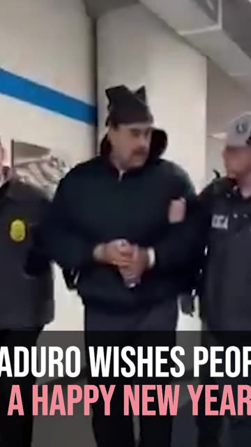 Maduro Says "Happy New Year" as He's Perp Walked in NYC
