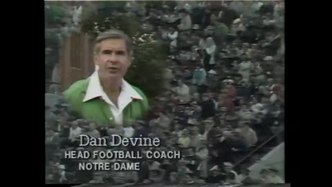 Circa 1978 - Notre Dame Football Coach Dan Devine Urges People to "Drive 55"