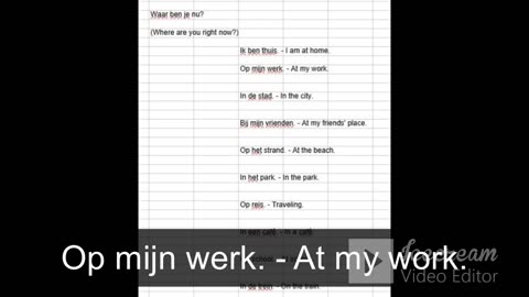 Dutch - Singular Question and Multiple Replies 01