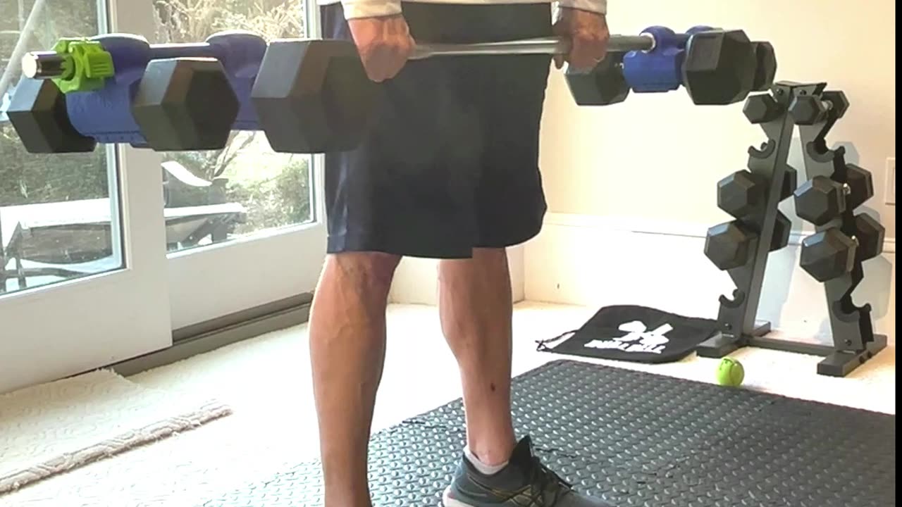 What's in the bag? Make your dumbbells act as weight plates.