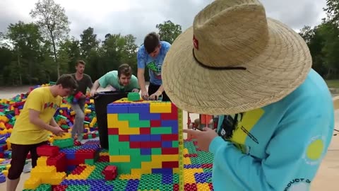 I Built The worlds Largest Lego Tower