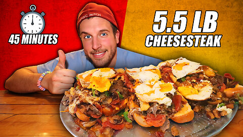 Battling The BIGGEST Cheesesteak Challenge in San Diego!