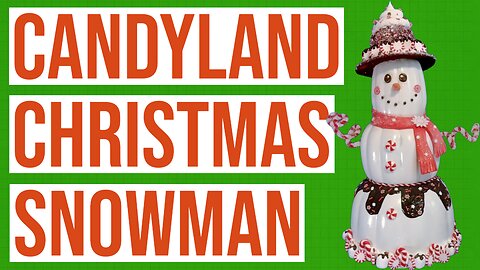 DIY Candyland Christmas Snowman
