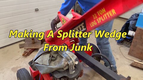 Building A Woodsplitter Wedge From Junk