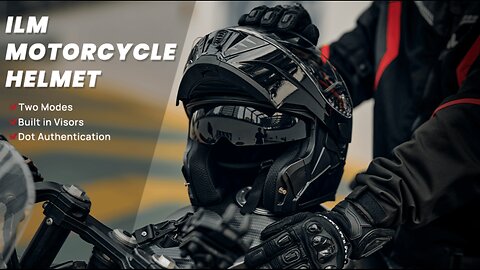 ILM Motorcycle Modular Full Face Helmet for Adult