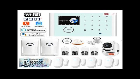 Wireless GSM Burglar Alarm Tuya Smart Home WiFi Alarm System Kit Multifuctional Review