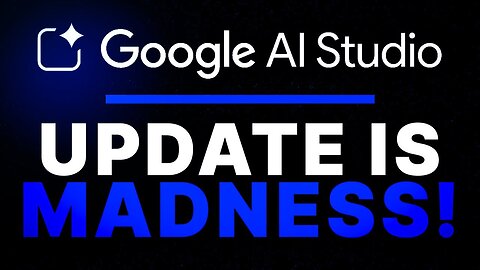 Google AI Studio New Update Is INSANE!