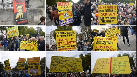 LONDON 2: NO to DIGITAL ID – SATAN wants you for DIGITAL ID. REJECT 1984 Digital ID CBDC Big Brother