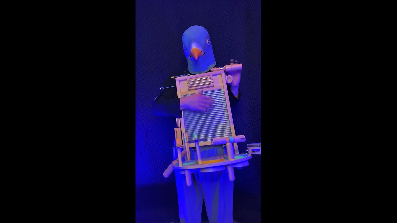 Pigeon washboard metal