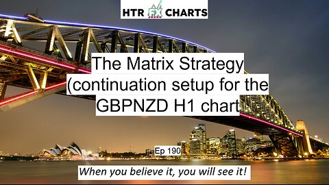 Ep 190 GBPNZD The Matrix Strategy on the H1 chart