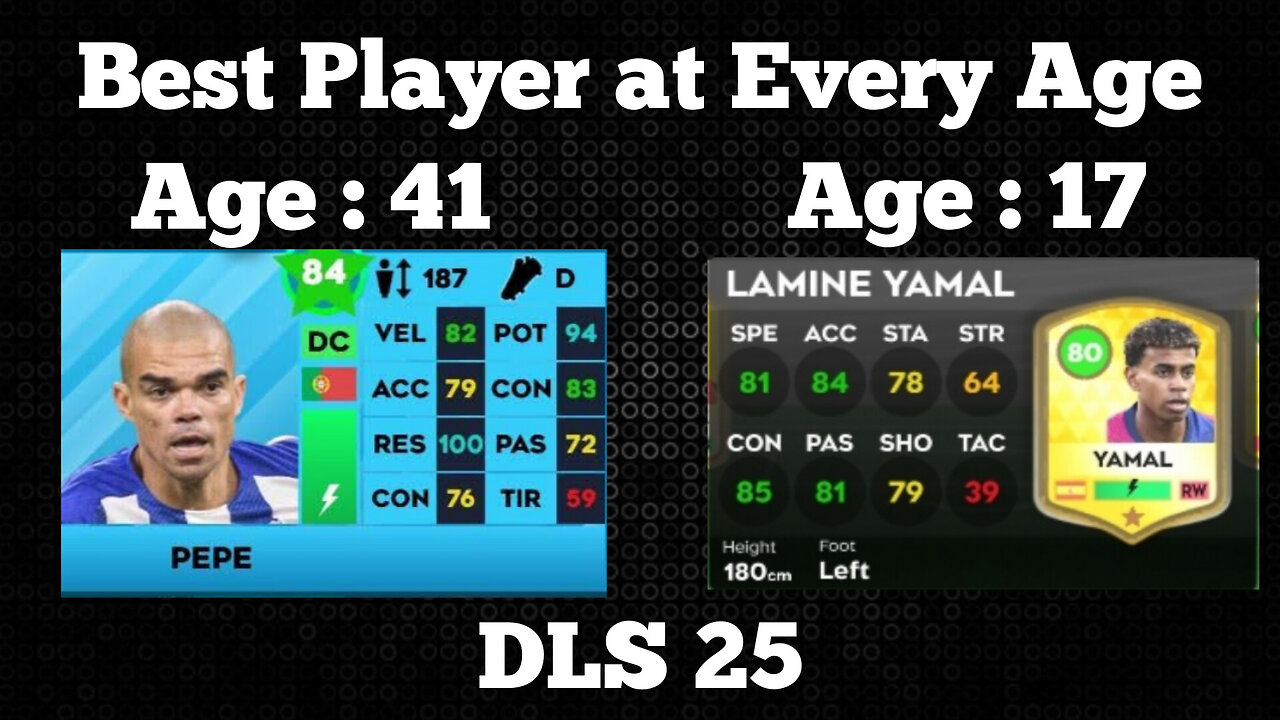 Best Player at Every Age in DLS 25 | Dream League Soccer 2025