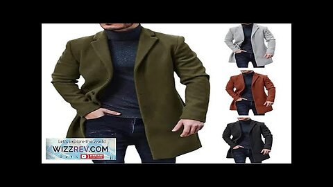 Male Streetwear Jackets Man's Solid Color Casual Outerwear And Coats Single Breasted Review