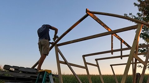 Framing Has BEGUN! _ The Mushroom Coop Build! // Whitt Acres