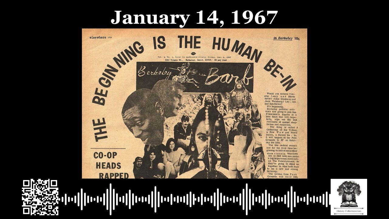 #OnThisDay January 14, 1967: Be-In Bloom