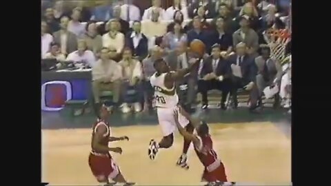 Shawn Kemp 30 Points 5 Stl Vs. Bulls, 1994-95.
