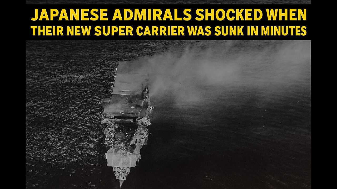Japanese Admirals Shocked When Their New Super Carrier Was Sunk in Minutes