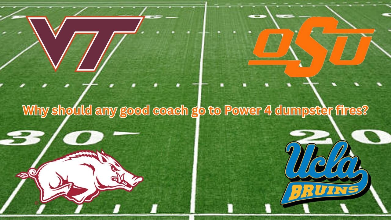Is there a valid reason that any good coach should go to programs that have become dumpster fires?