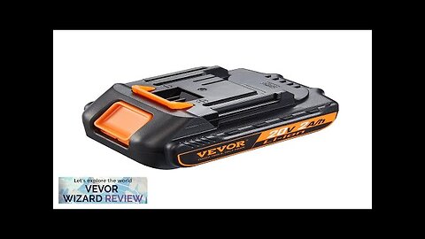 VEVOR 20V 2.0Ah Lithium-Ion Battery High-Capacity Replacement Battery Pack for Power Review