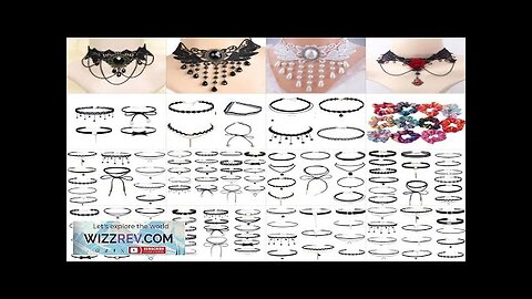 Lace Gothic Chokers for Ladies Women Flower Sexy Fashion Velvet Rose Beads Review