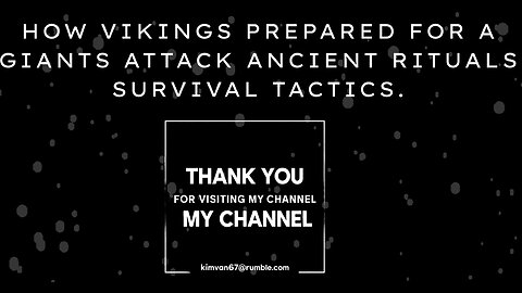 ⭐️ How Vikings Prepared For A Giants Attack Ancient Rituals Survival Tactics