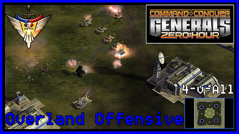 C&C Generals Zero Hour | Super Weapon General | 4-for-All | Overland Offensive