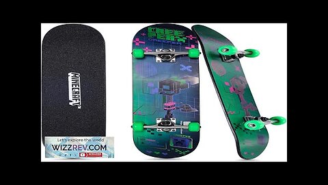 Minecraft 31" Lenticular Skateboard with Pro Trucks Full Grip Tape 9-Ply Review